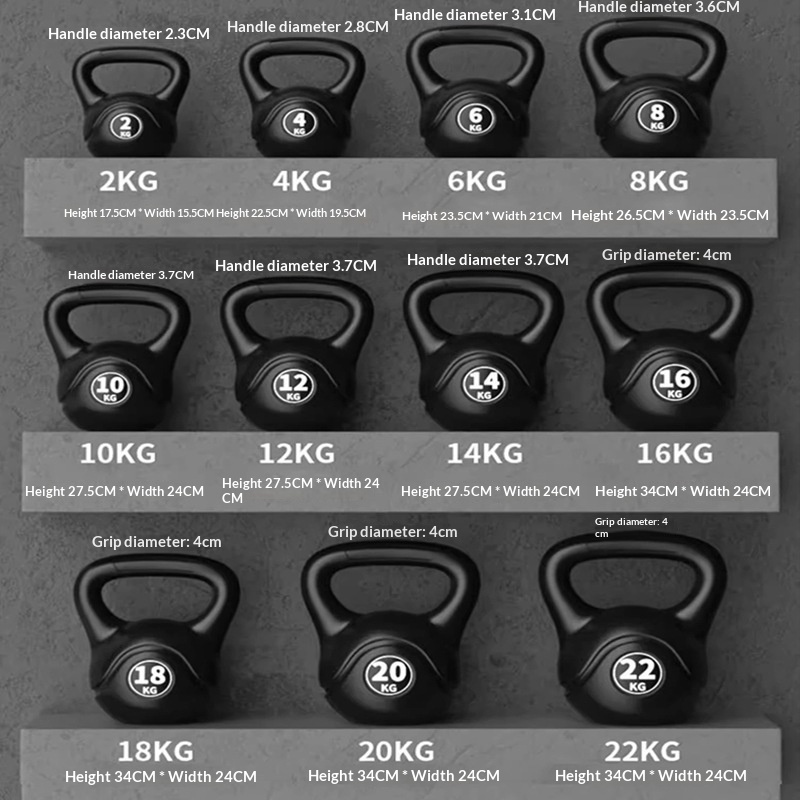 Sports Equipment Home - Kettlebell 8kg z regulacją obciążenia, ergonomiczny