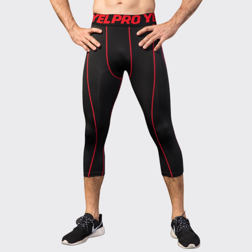 Męskie legginsy kompresyjne do – Sports Equipment Logo recenzja i cena